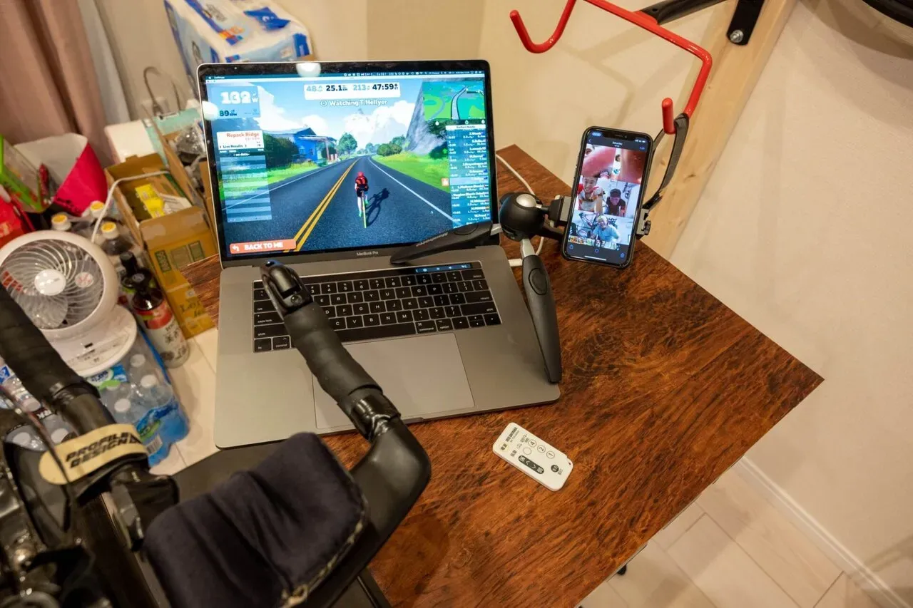 スマホの画面は、スクショです。こんな感じで漕ぎます。