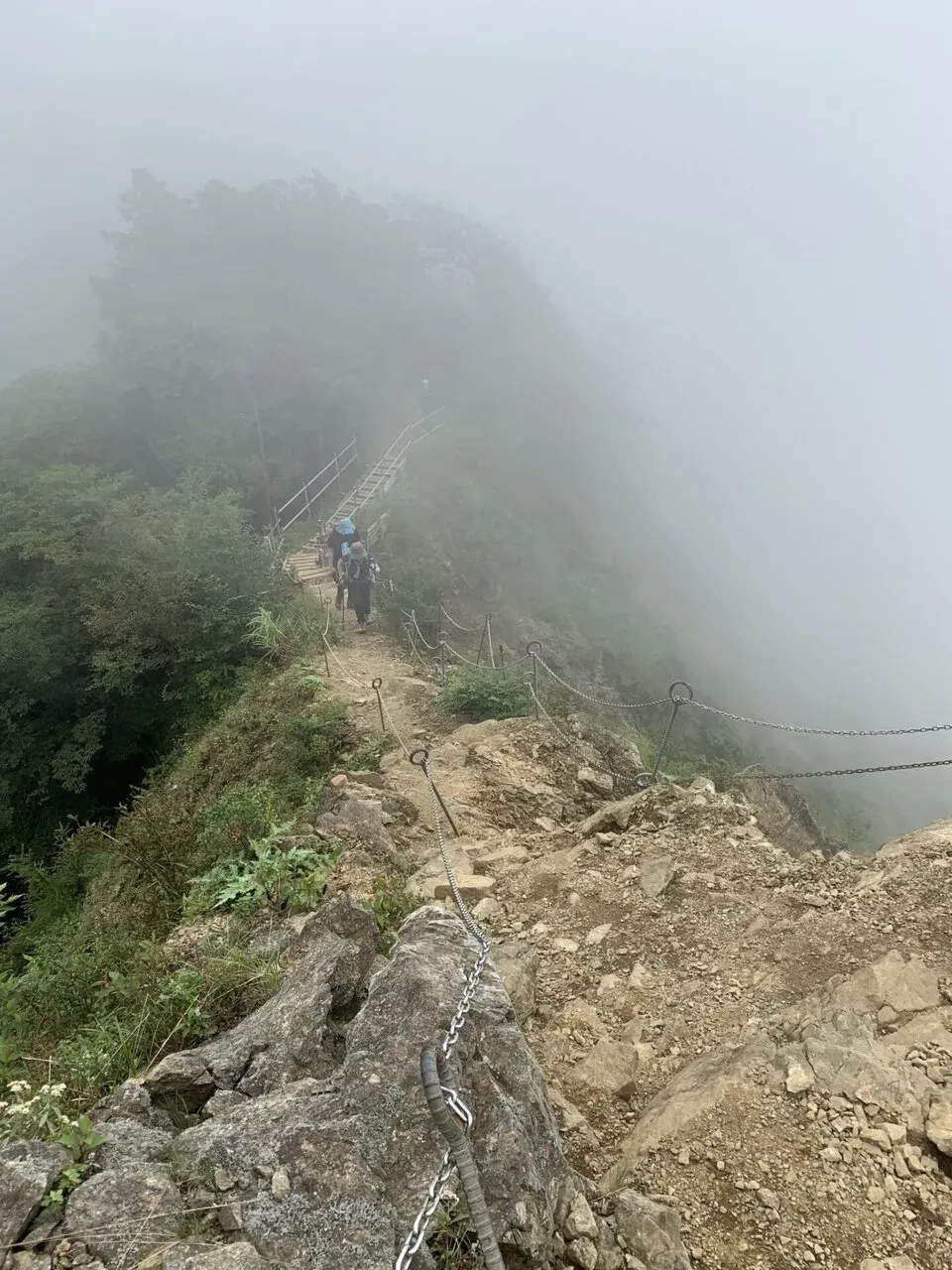 踏み外したら怖い道