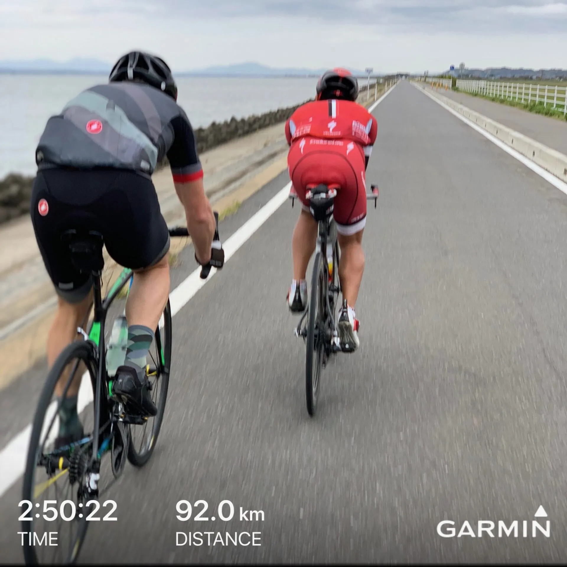 霞ヶ浦1周(short) 90km ライド練習（再び）