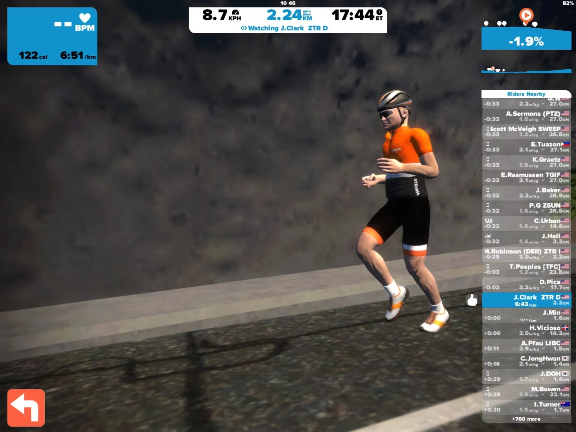 zwiftでランニングが出来る！