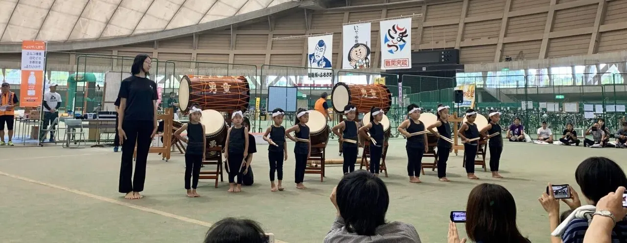 毎年恒例の子供太鼓