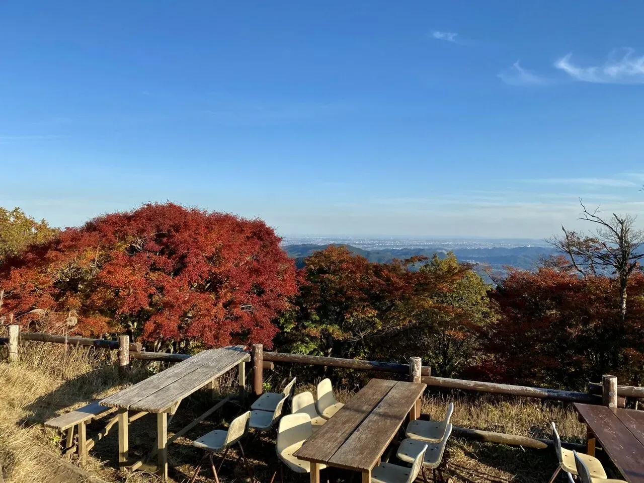 お天気良い。この時点で日が落ちかけてる〜