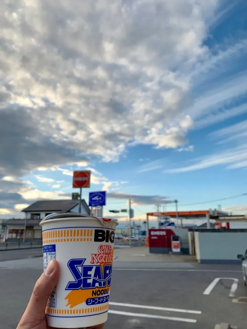 エースの真似で海なのでシーフードヌードル。