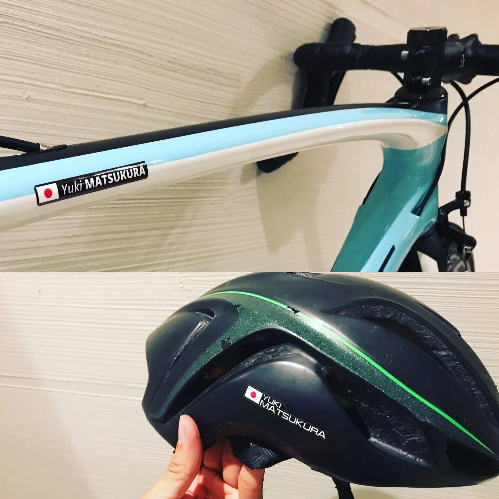 ロードバイクに貼るネームシール