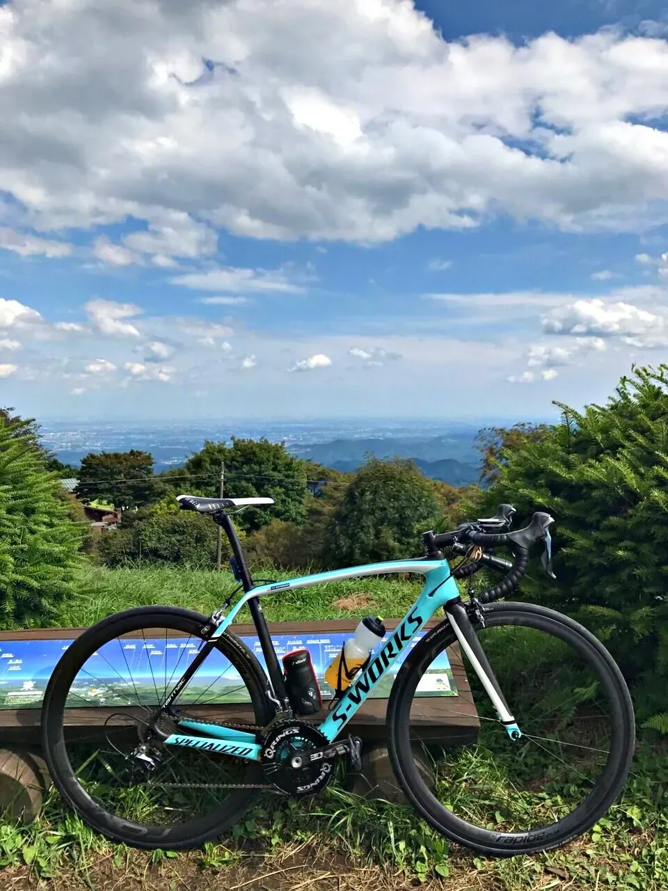白石峠へバイクラド 185km 練習