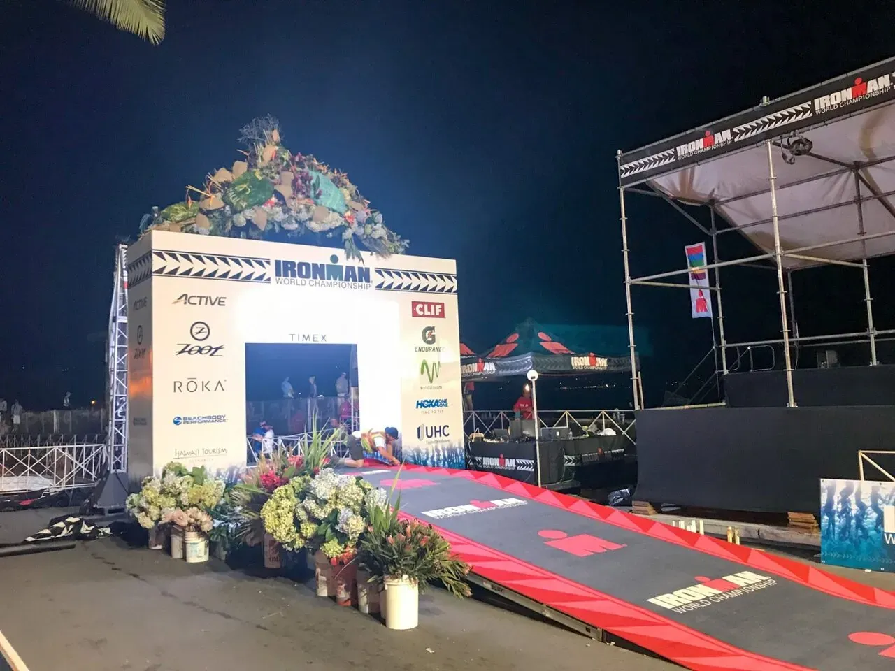 ゴール地点を通過