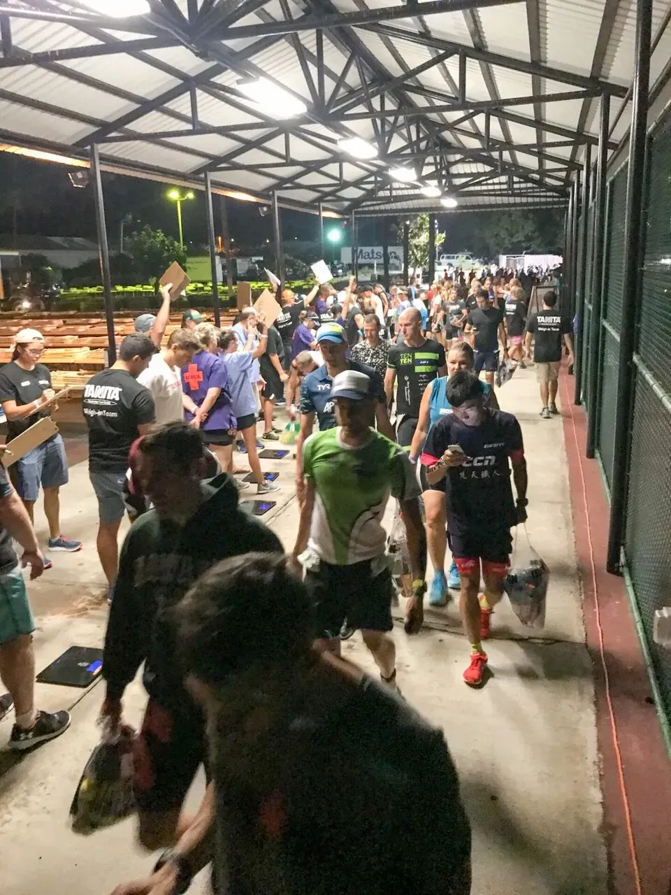 体重測定エリア