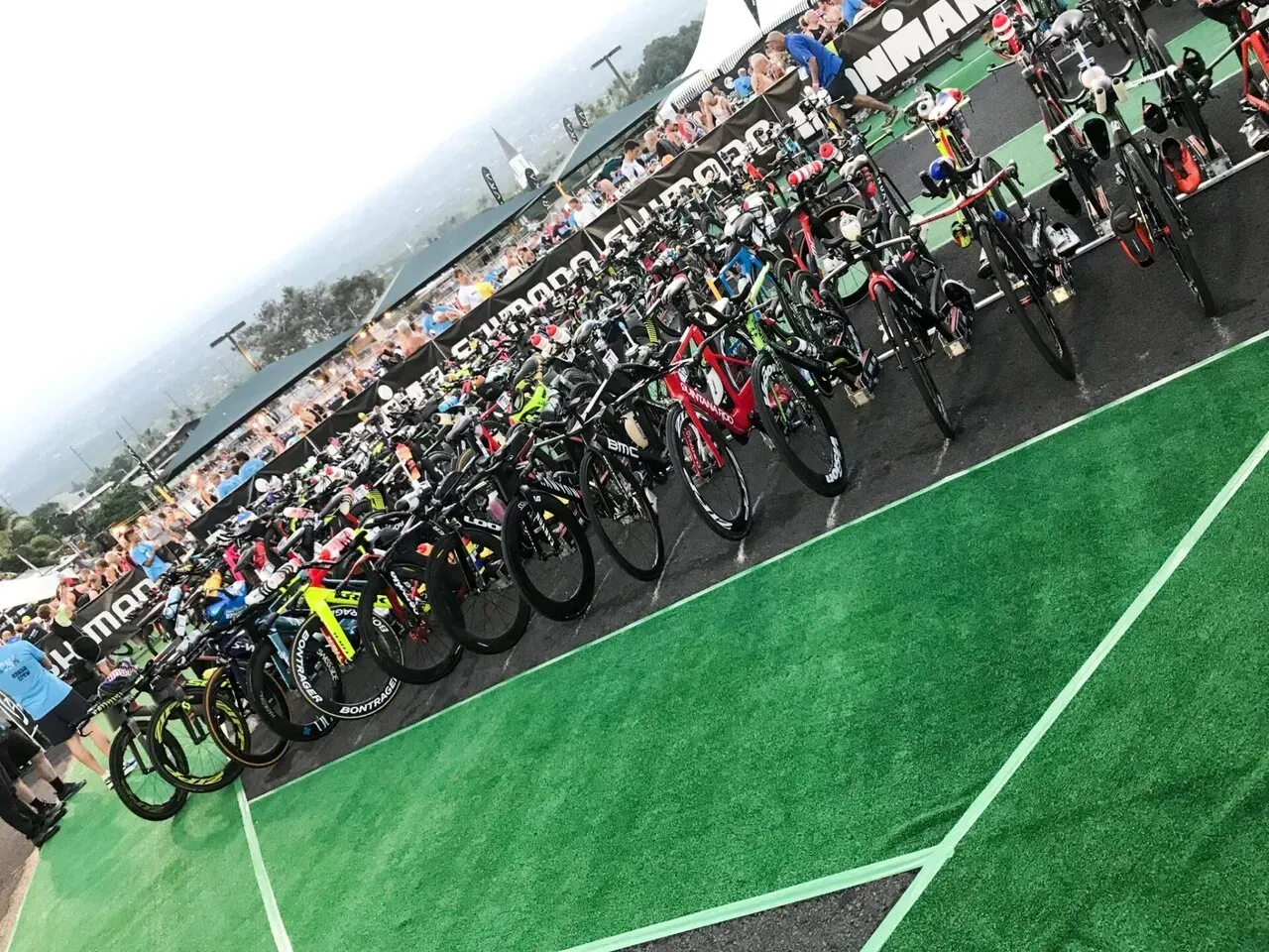 プロのバイクラック（クローズアップ）