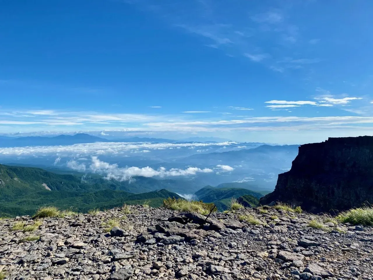 右下のところに噴火口があります
