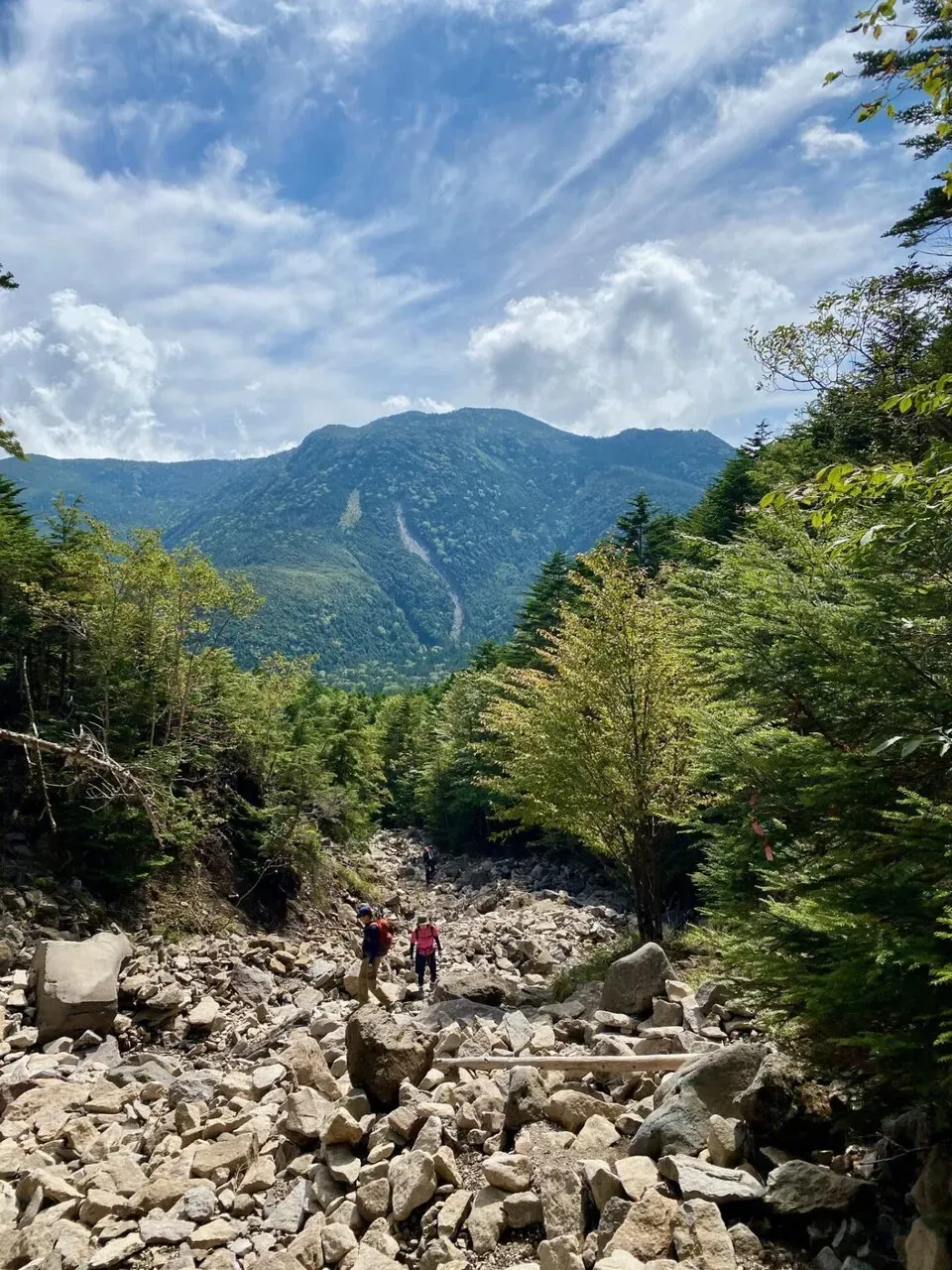 北横岳かな？あれに登る