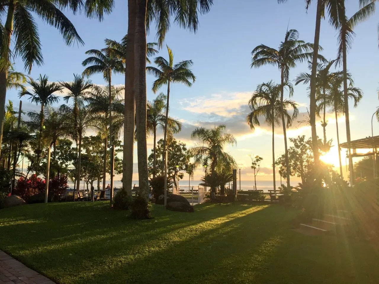 朝日がとても綺麗