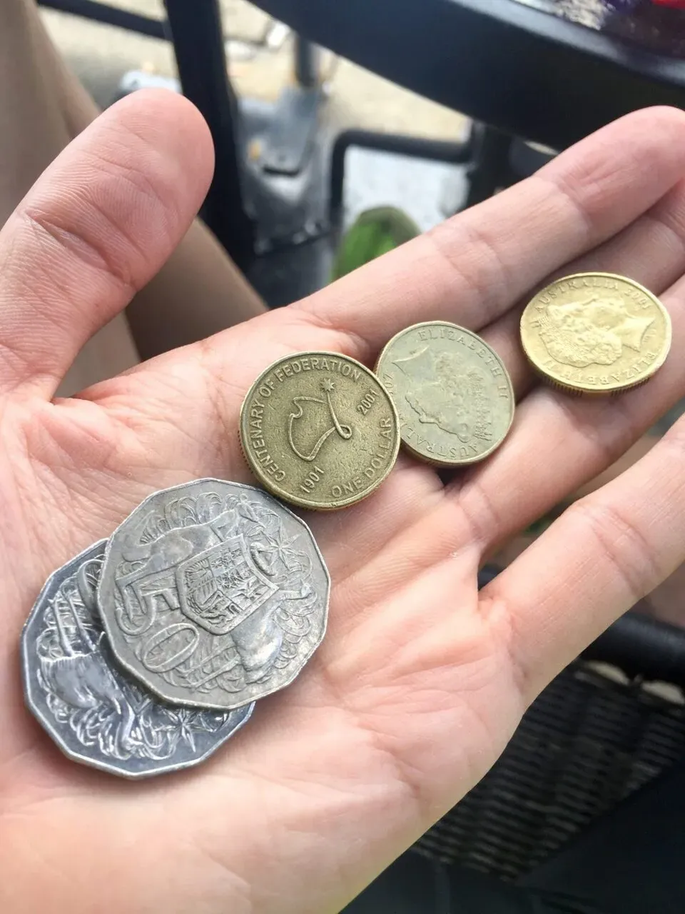 鉄鉱石の国だからか、硬貨が大きいし、重い。