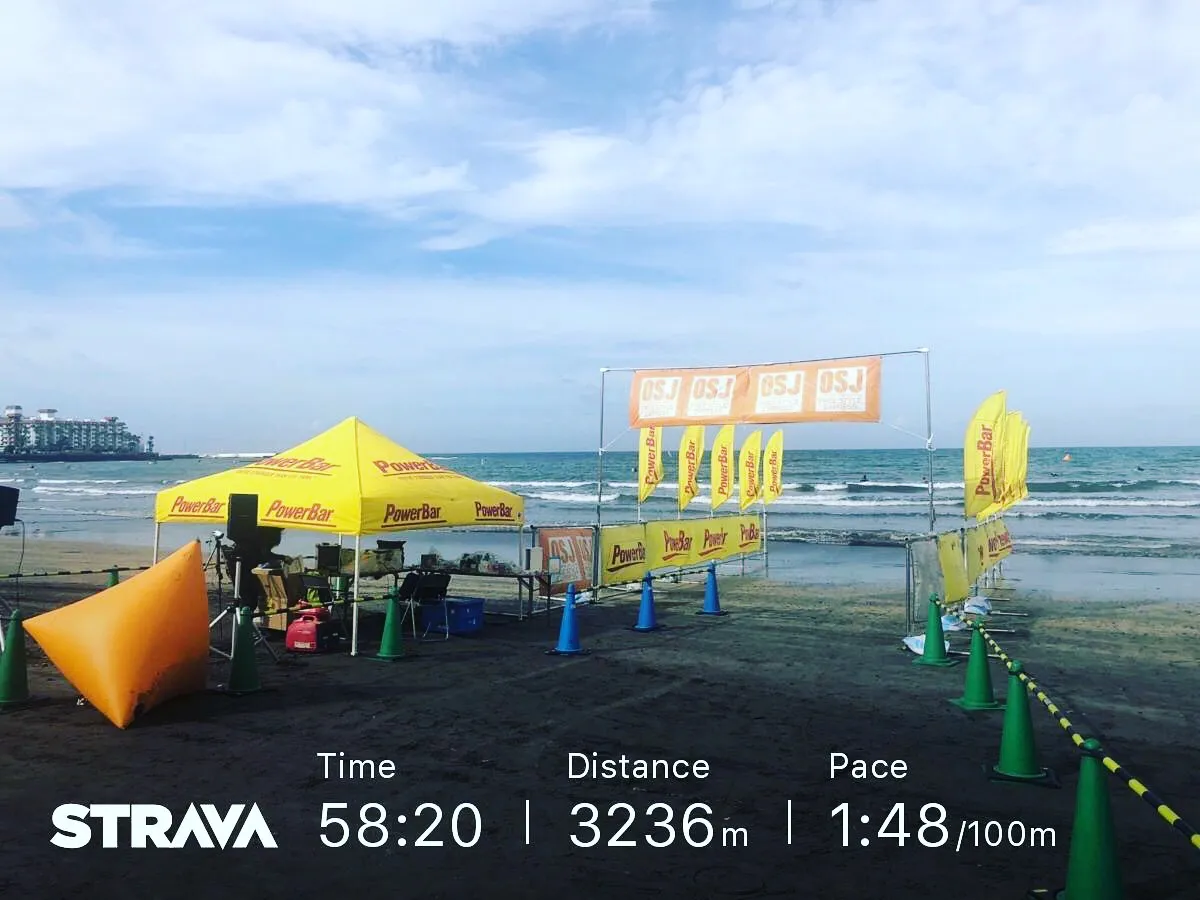 鎌倉RWS 3000m を練習がてら泳いできました