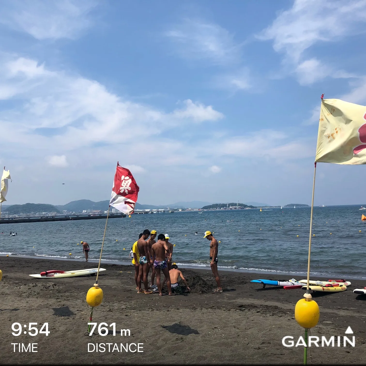 館山OWSのリレー1kmに参加