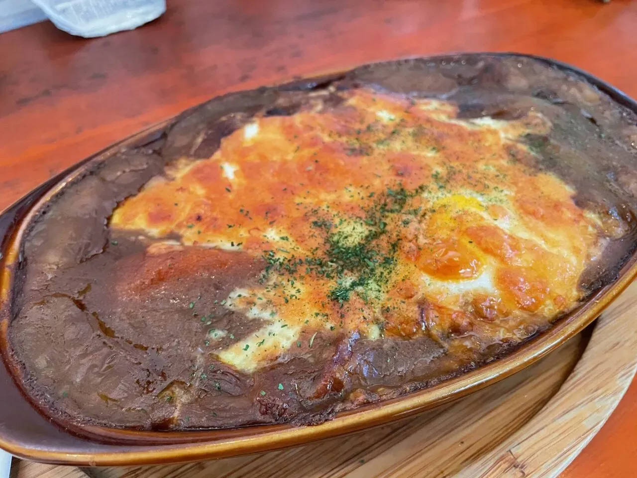 チーズ焼きカレーのグラタン