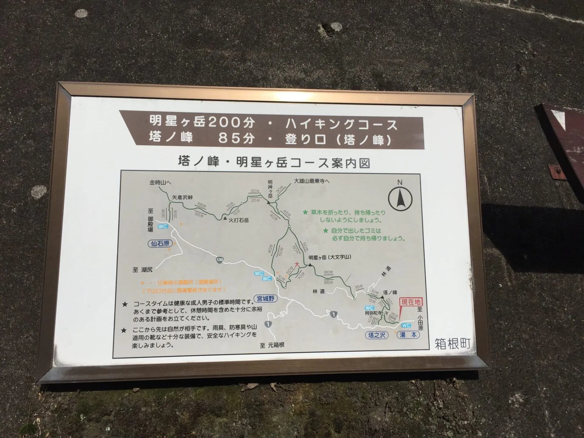 箱根外輪山 入り口がわかりづらい。。。