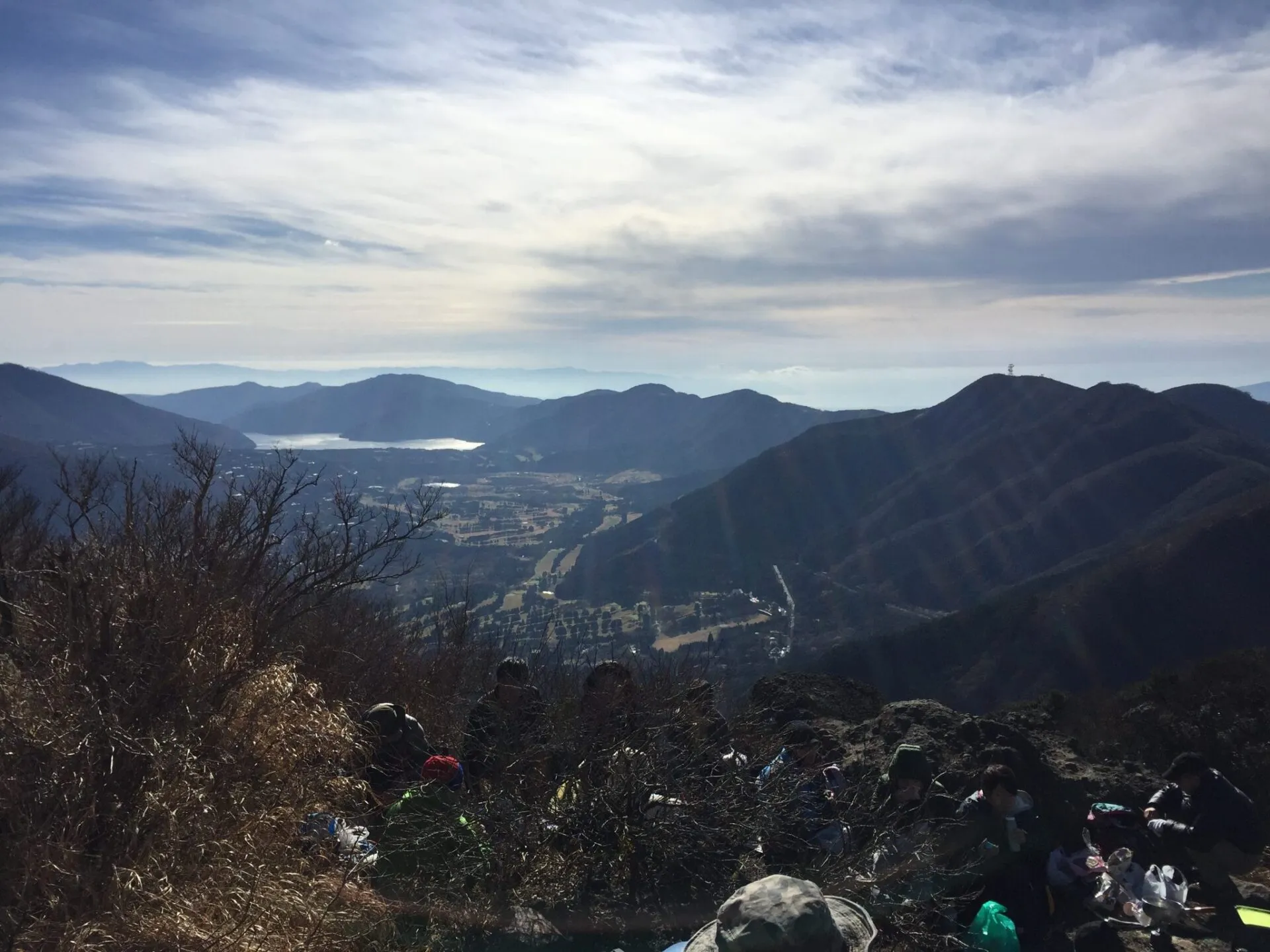 金時山から芦ノ湖