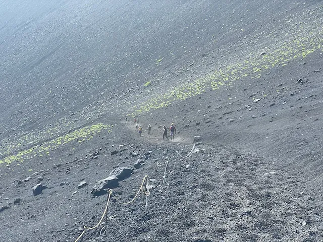 大砂走り。下りはすごい速度で下れるから楽しいです。登るときには1歩進んで0.5歩下がる感じなので大変そう。