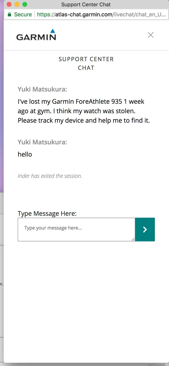 Garmin ForeAthlete 935が盗難されました - 画像1