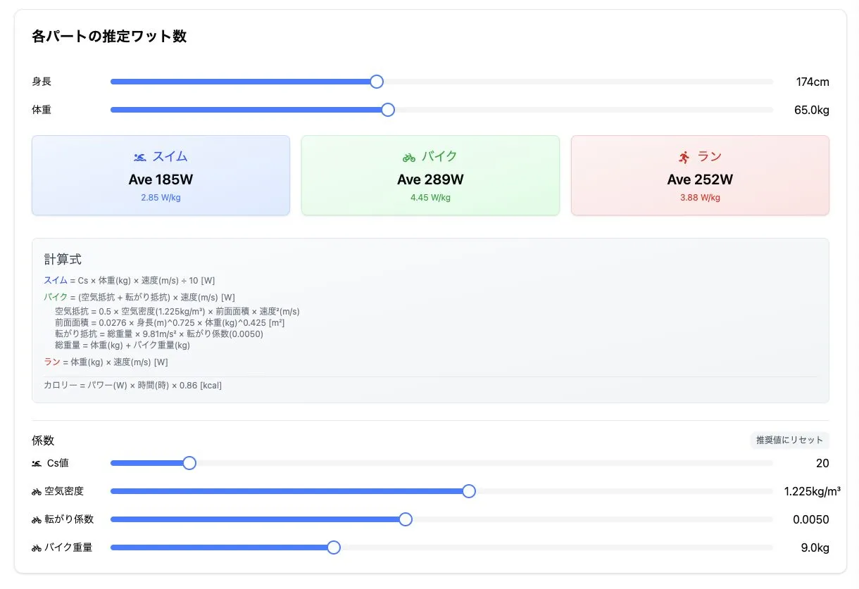 AIアナライザーに平均ワット数を表示する機能を追加