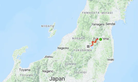 福島 ライド1日目（福島駅→磐梯吾妻スカイラインHC→猪苗代湖→会津若松） - 画像1