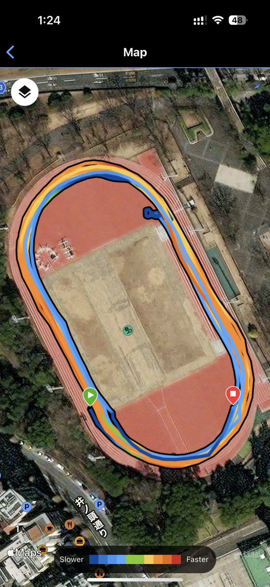 Garmin Forerunner 965と2バンドGPS受信の精度をレビュー。かなり高精度！ - 画像13