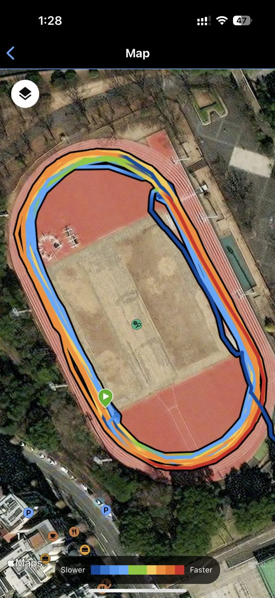 Garmin Forerunner 965と2バンドGPS受信の精度をレビュー。かなり高精度！ - 画像12