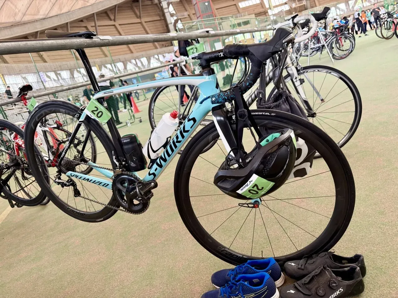 トランジションエリアの機材設置