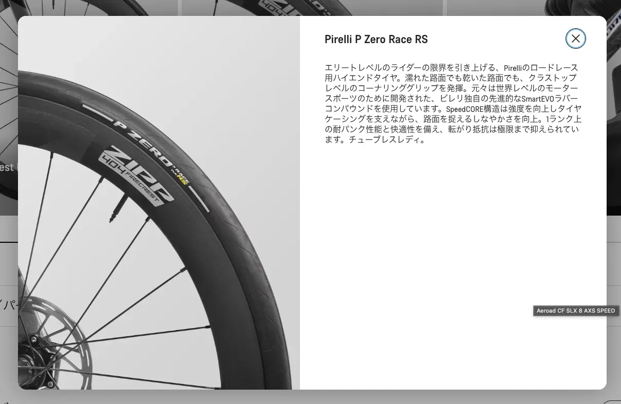 Pirelli P Zero Race RS 詳細